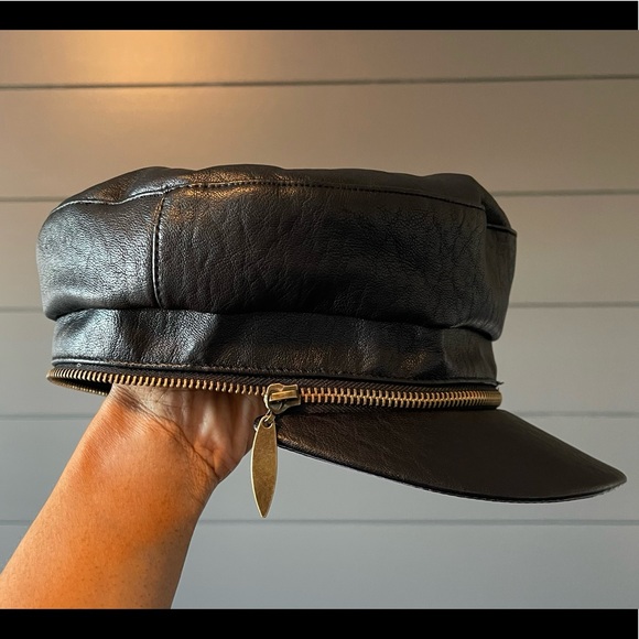 New Minimalist Vegan PU Leather Zipper detachable beret painters All season - Picture 6 of 16